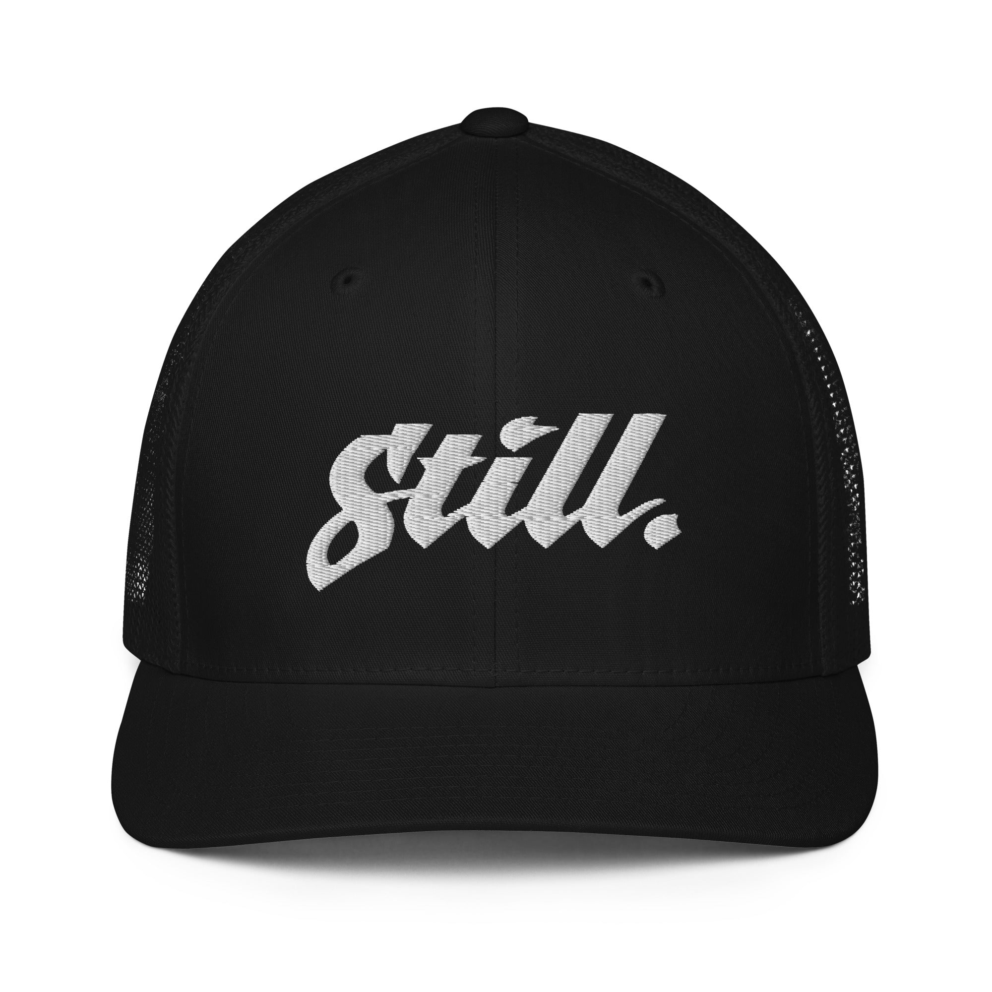 Closed-back trucker cap 3d puff logo