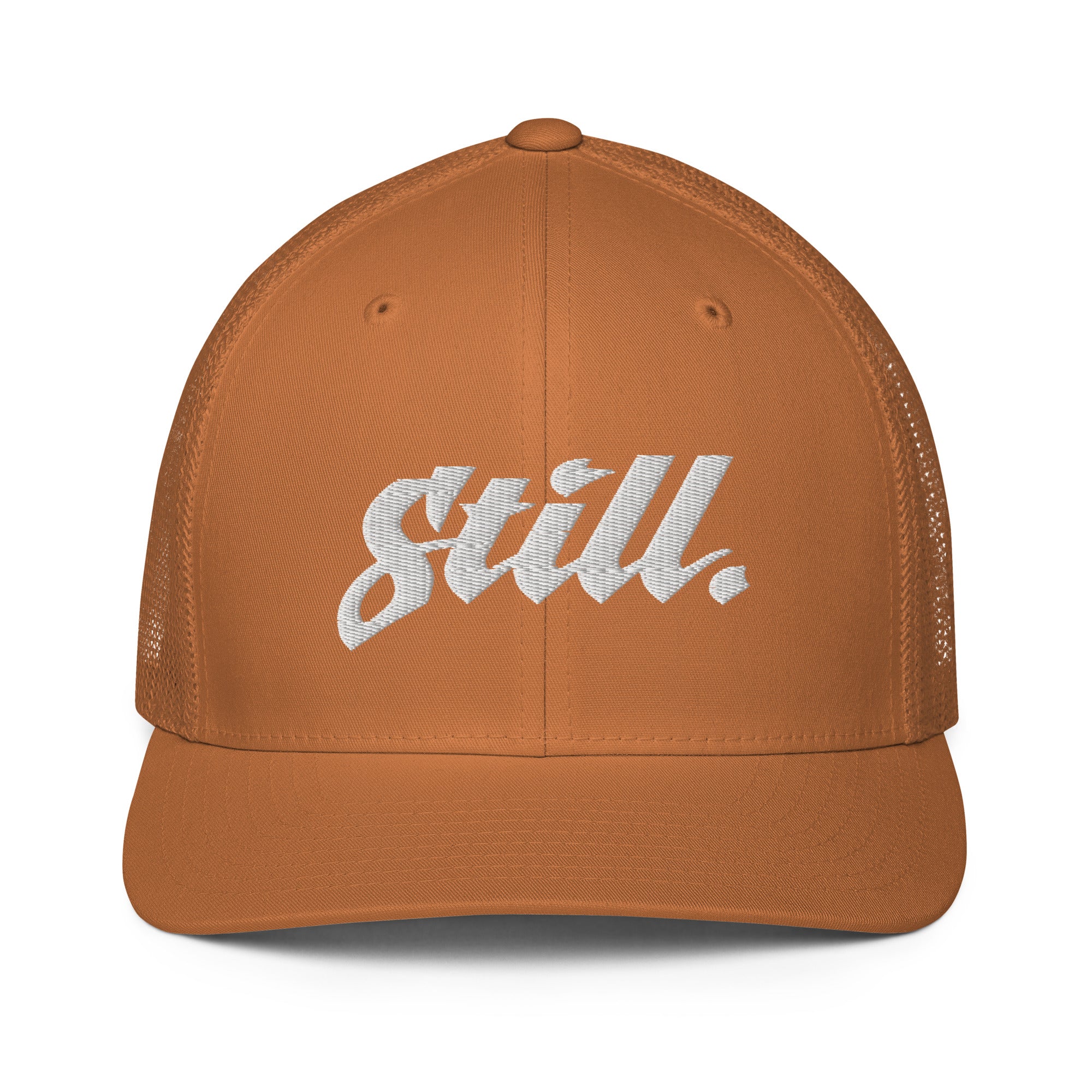 Closed-back trucker cap 3d puff logo