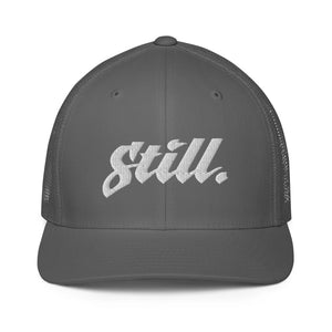 Closed-back trucker cap 3d puff logo