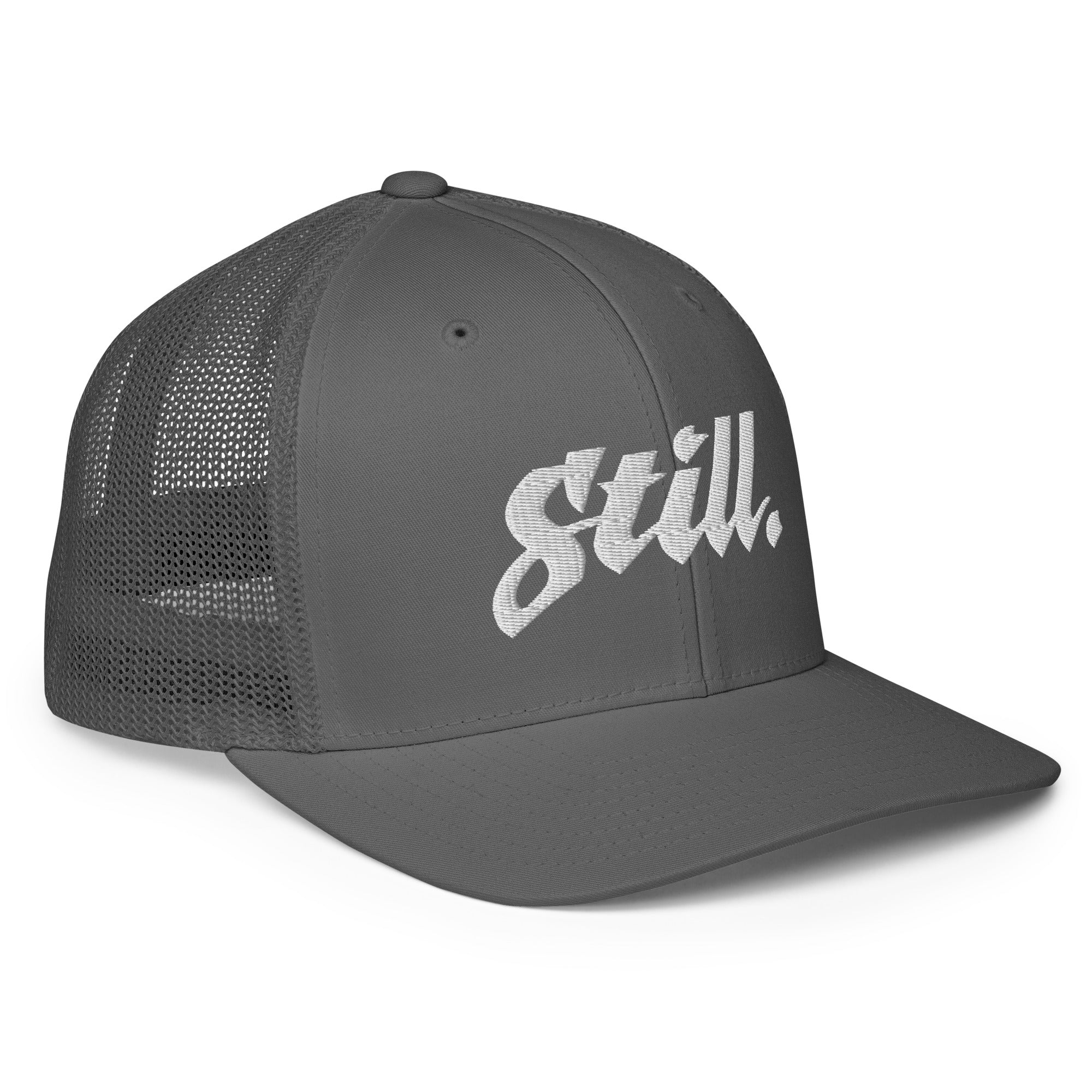 Closed-back trucker cap 3d puff logo