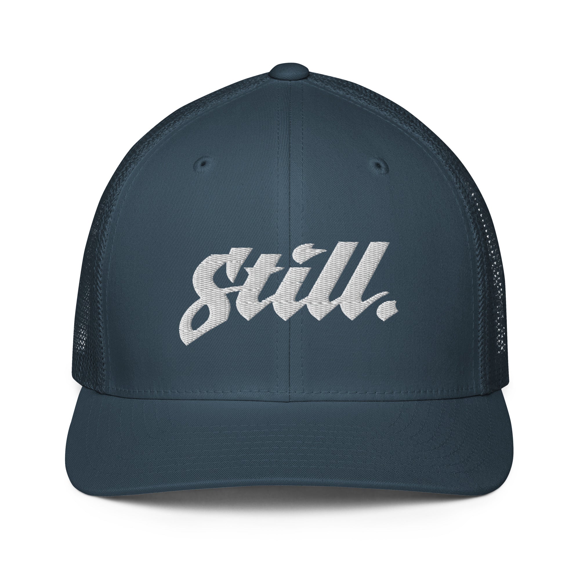 Closed-back trucker cap 3d puff logo