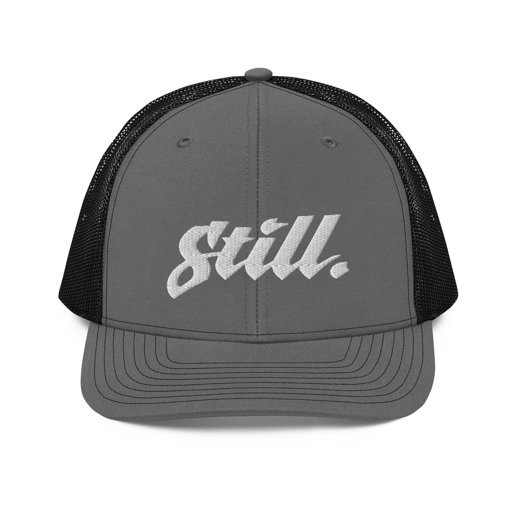 Still logo Trucker Cap 3d puff embroidery