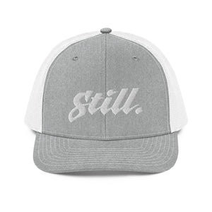 Still logo Trucker Cap 3d puff embroidery