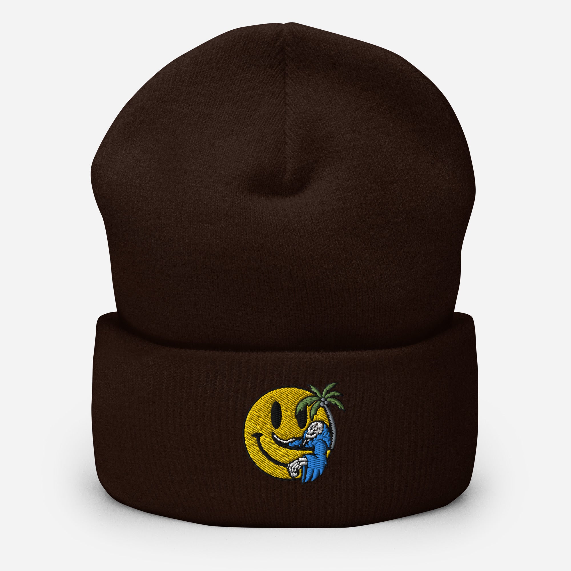 Happy face Cuffed Beanie