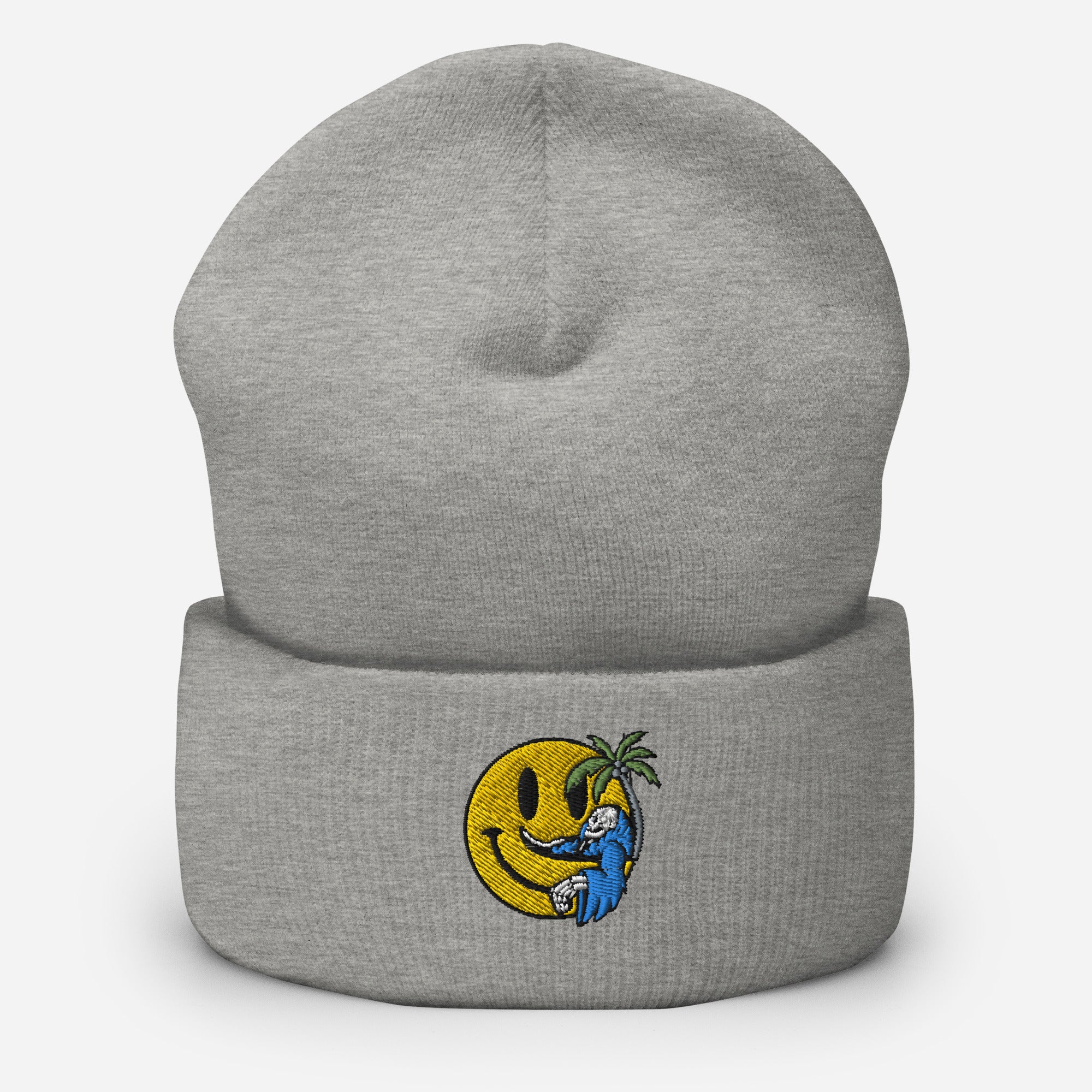 Happy face Cuffed Beanie